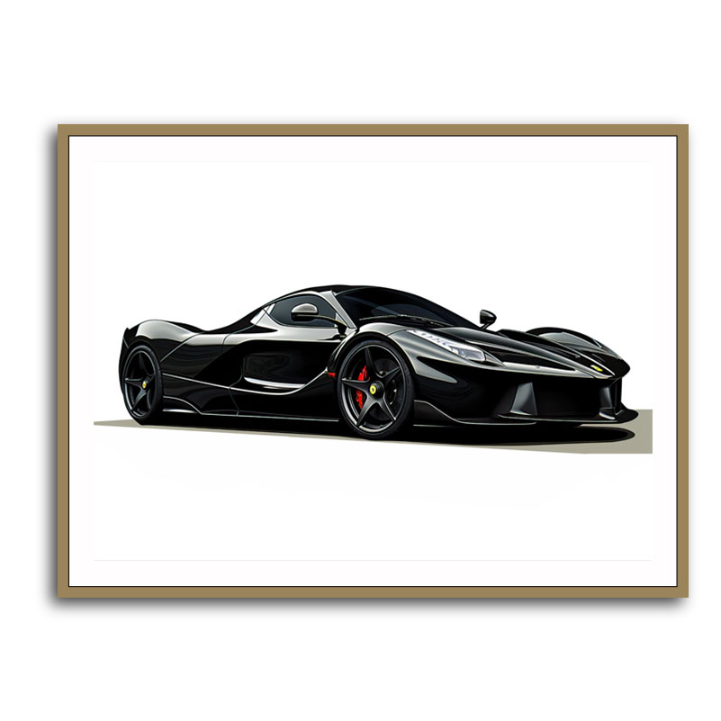 La Ferrari Concept in Black Wall Art