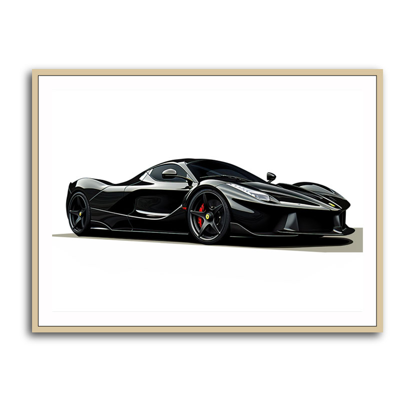 La Ferrari Concept in Black Wall Art