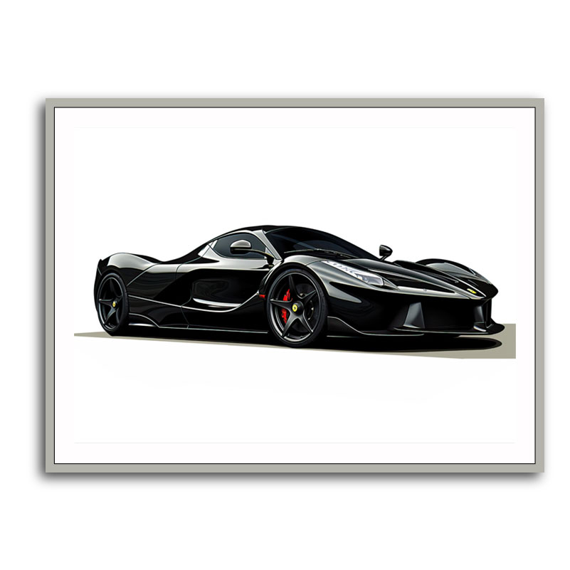 La Ferrari Concept in Black Wall Art
