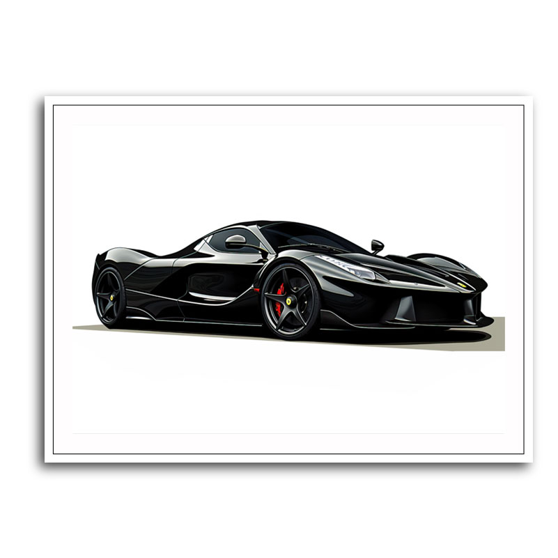 La Ferrari Concept in Black Wall Art