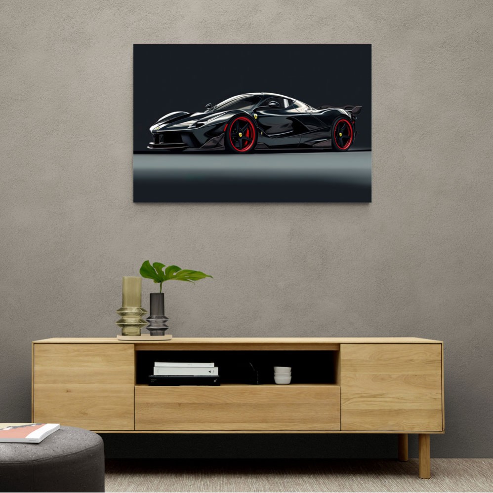 La Ferrari Concept in Black 2 Wall Art