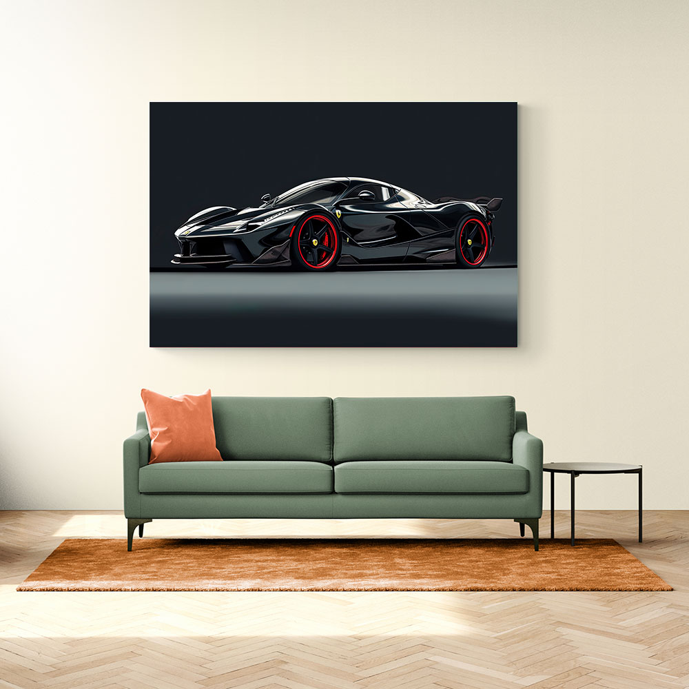La Ferrari Concept in Black 2 Wall Art
