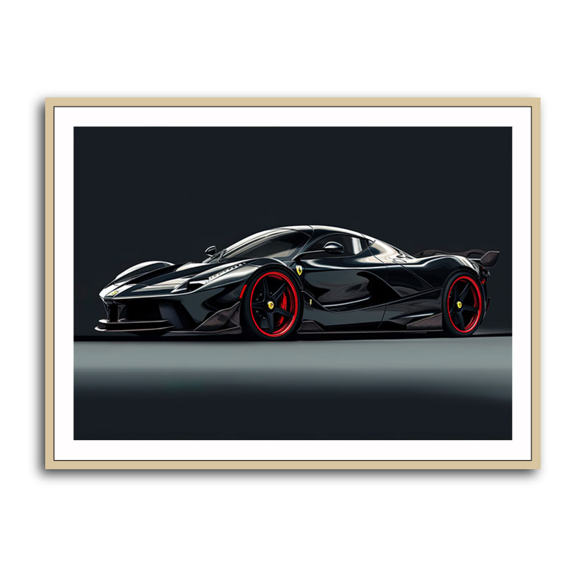 La Ferrari Concept in Black 2 Wall Art