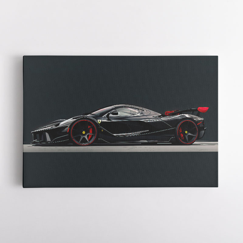 La Ferrari Concept in Black 3 Wall Art