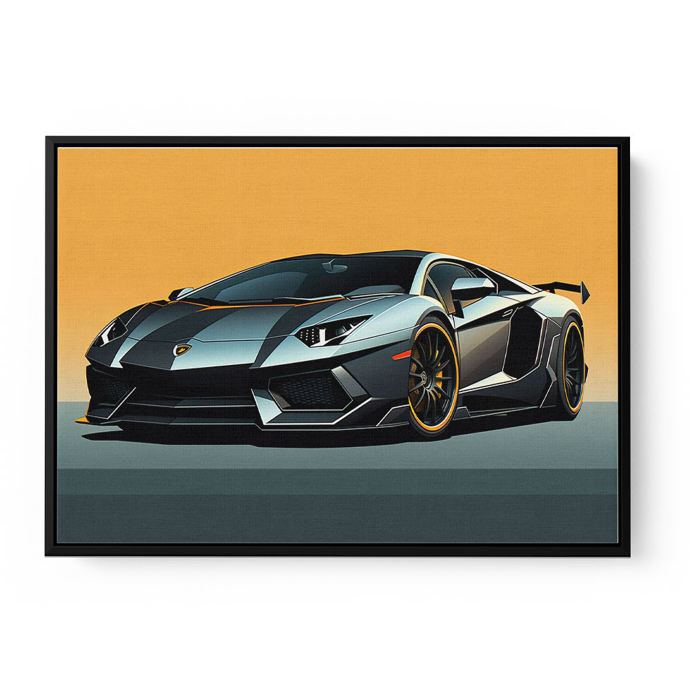 Lamborghini Aventador Sketch Wall Art