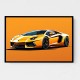 Lamborghini Aventador Yellow 2 Wall Art