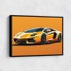 Lamborghini Aventador Yellow 2 Wall Art