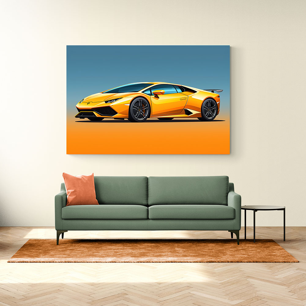Lamborghini Huracan Yellow 1 Wall Art