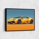 Lamborghini Huracan Yellow 1 Wall Art