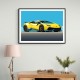 Lamborghini Huracan Yellow & Blue Wall Art