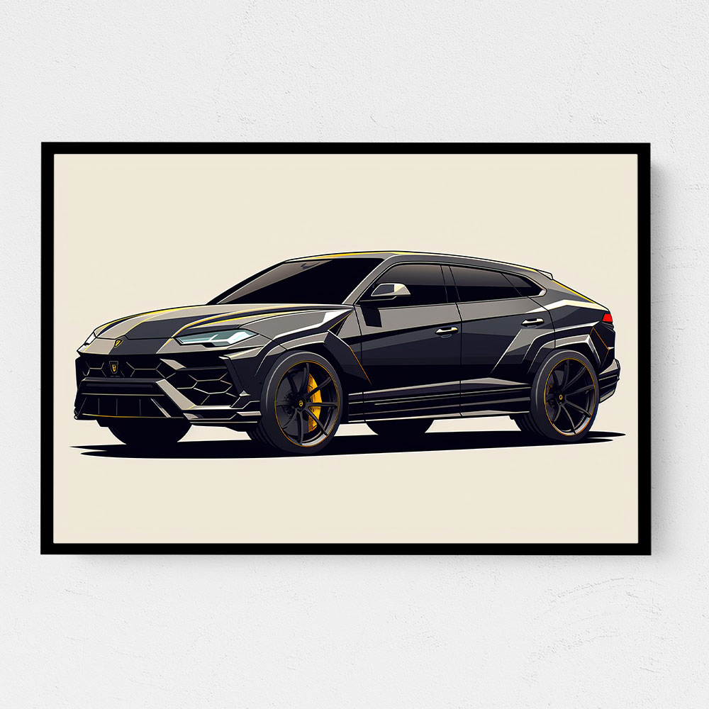 Urus Black Wall Art