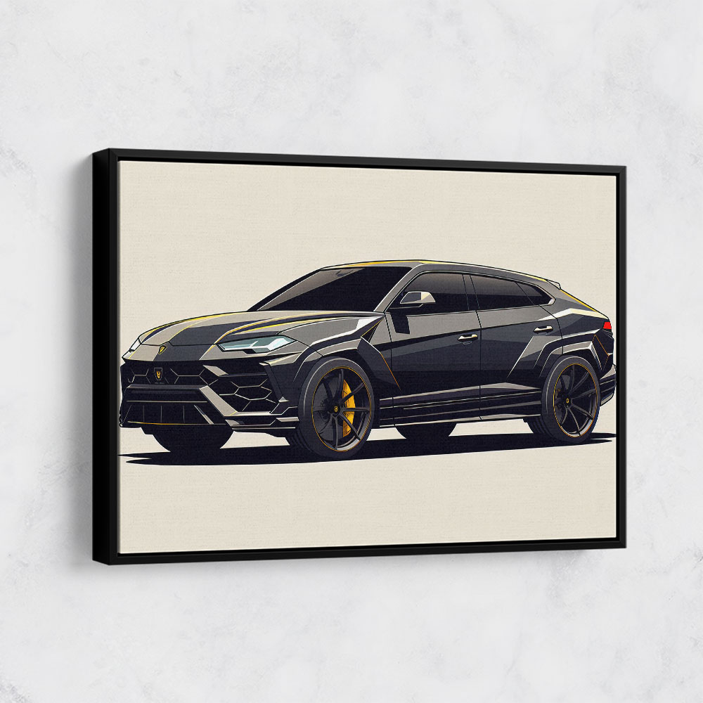 Urus Black Wall Art