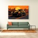 Porsche 911 Turbo Cartoon Style Wall Art
