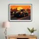 Porsche 911 Turbo Cartoon Style Wall Art