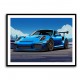 Porsche 911 GT3 RS Cartoon Style Wall Art