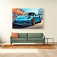 Porsche 911 GT3 RS Cartoon Style 3 Wall Art