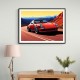 Red Porsche 911 Cartoon Style