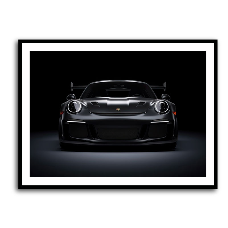 Porsche 911 GT3 RS Black Wall Art
