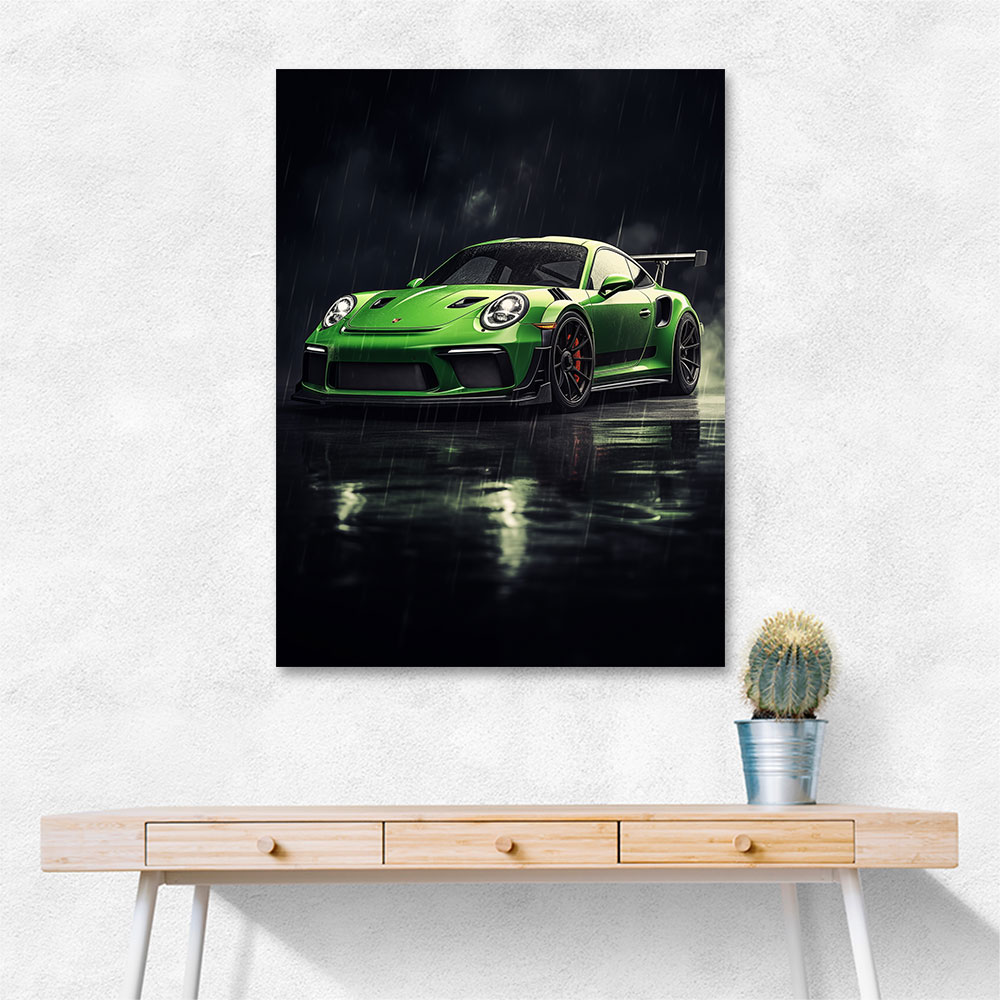 Green Porsche 911 GT3 