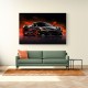 McLaren 720s Black Cartoon Style Wall Art