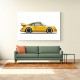 Porsche 911 Yellow Illustration