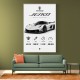Koenigsegg Jesko  Hypercar Stats Wall Art