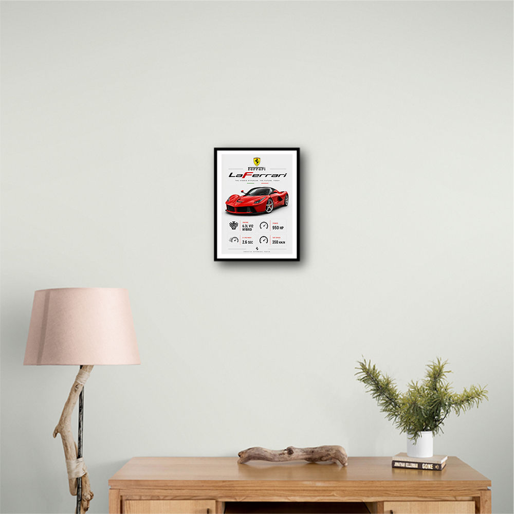 Laferrari Hypercar Performance Wall Art