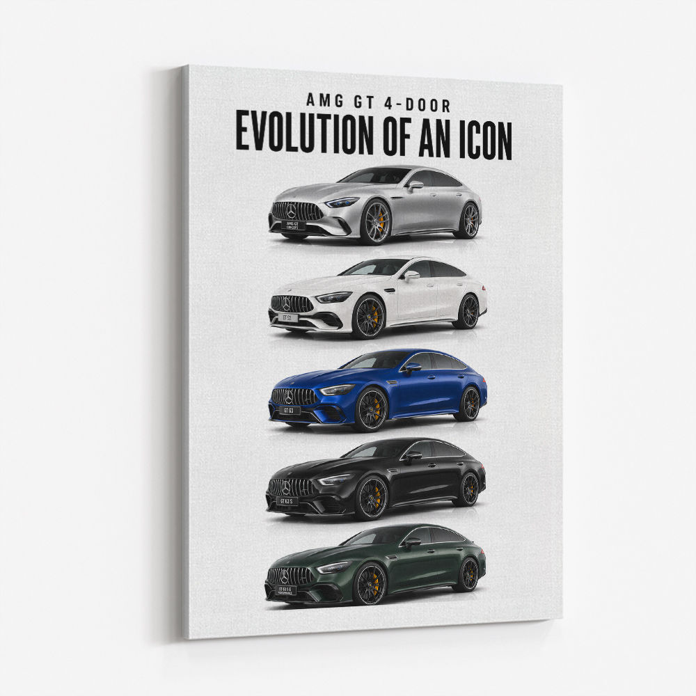 AMG GT 4 Door Evolution  Performance Meets Practicality Car Art Print