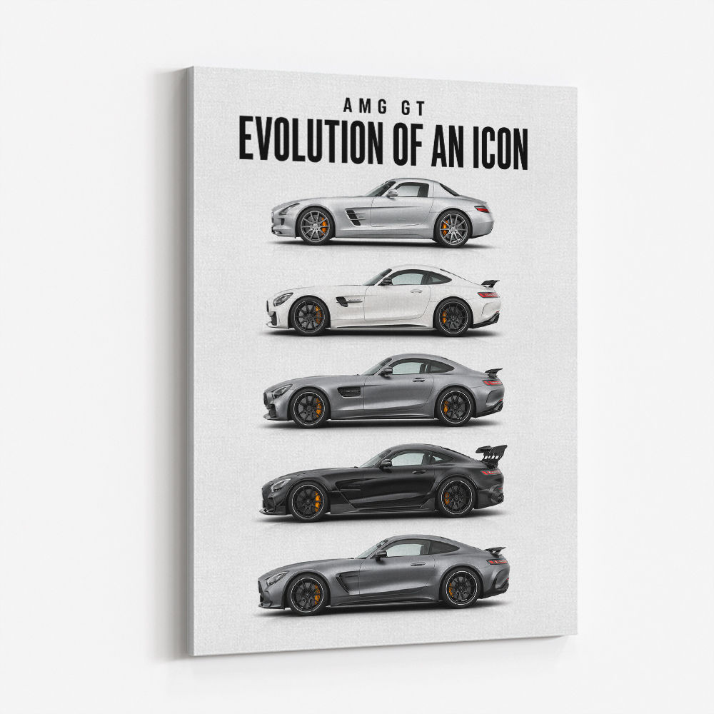 AMG GT Evolution  From Grand Tourer To Track Beast Car Art Print