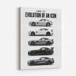 AMG GT Evolution  From Grand Tourer To Track Beast Car Art Print