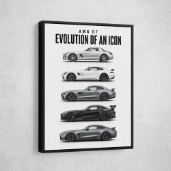 AMG GT Evolution  From Grand Tourer To Track Beast Car Art Print