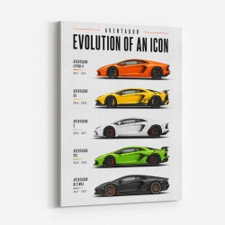 Aventador Evolution Supercar Series Art Print