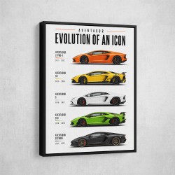 Aventador Evolution Supercar Series Art Print