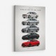 BMW M3 Evolution Timeline Wall Art