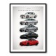 BMW M3 Evolution Timeline Wall Art