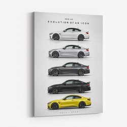 BMW M4 Evolution Sports Car Art Print