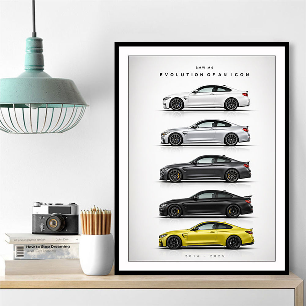 BMW M4 Evolution Sports Car Art Print