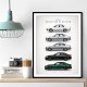 BMW M5 Evolution Generations Wall Art