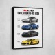Corvette C8 Lineup The Future Of American Performance Art Print