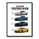 Corvette C8 Lineup The Future Of American Performance Art Print