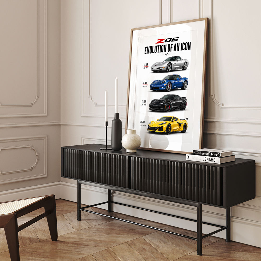Corvette C8 Lineup The Future Of American Performance Art Print