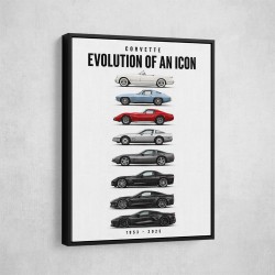 Corvette Legacy  The Complete Evolution Art Print