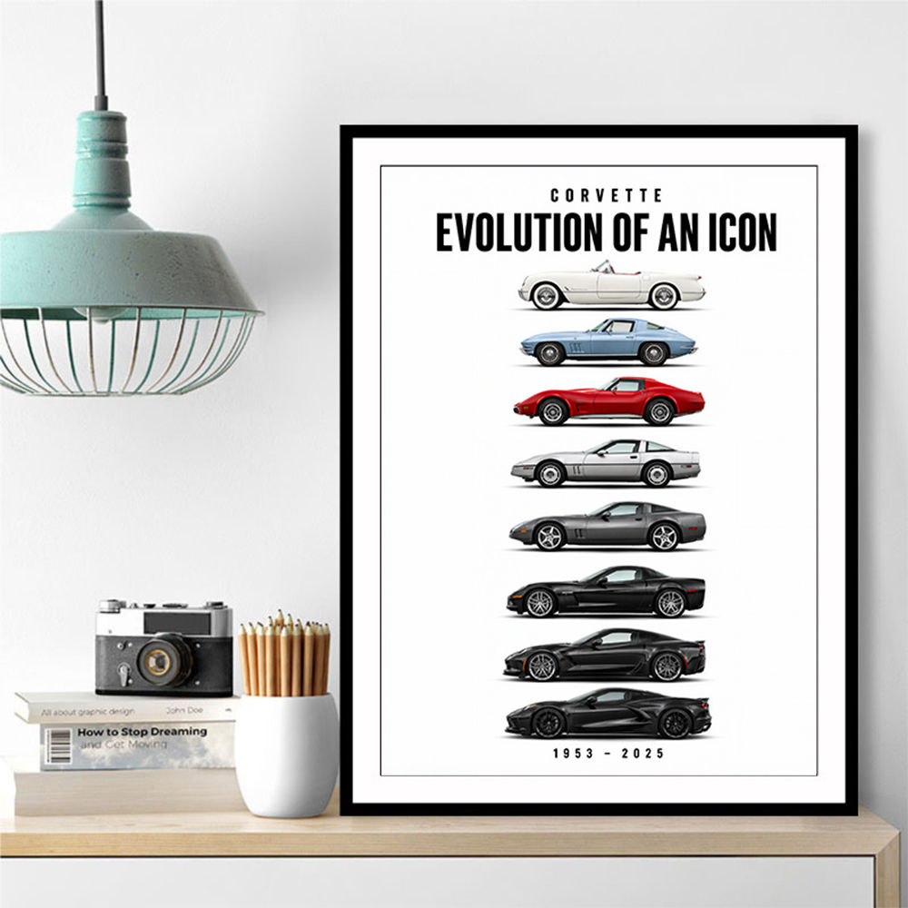 Corvette Legacy  The Complete Evolution Art Print