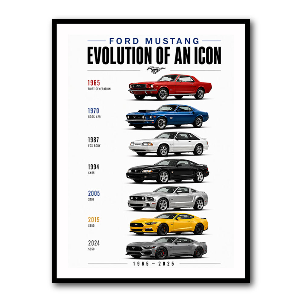 Ford Mustang Evolution 1965–2025 Icon Series