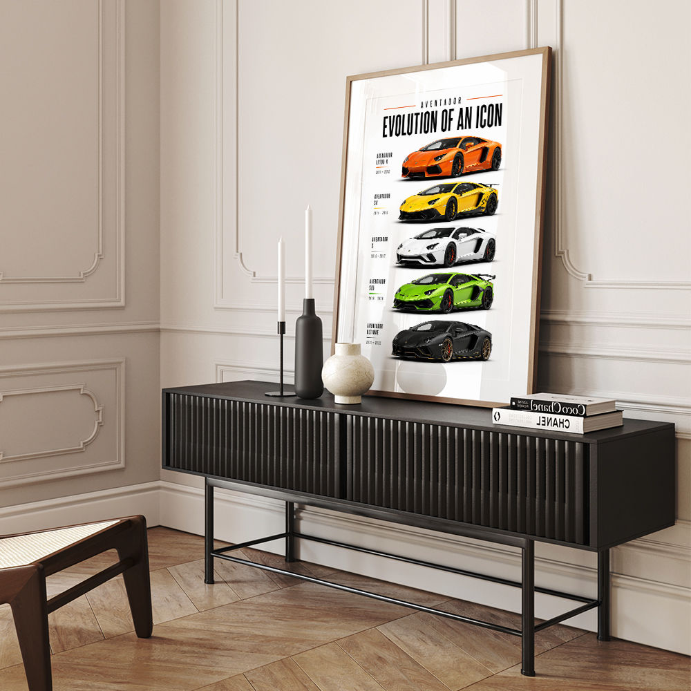 Lamborghini Aventador Evolution Cars Wall Art