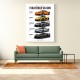 Mclaren Cars Evolution Iconic Wall Art