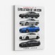 Nissan GT R Evolution Lineup Wall Art