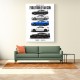 Nissan GTR Evolution White Background Art Print