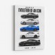 Nissan GTR Evolution White Background Art Print
