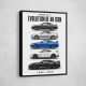 Nissan GTR Evolution White Background Art Print